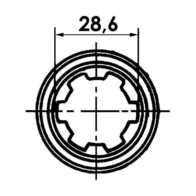 Machoire Extremite 1"1/8 6C 27X74,5 Verrou A Poussoir référence fournisseur 30750414
